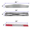 ANAQA Pair 24" Stainless Steel Mud Flap Weights and Backing