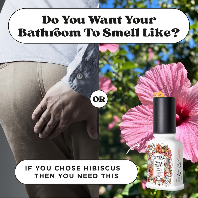 Poo-Pourri Before-You-Go Toilet Spray, Tropical Hibiscus, 2 Fl Oz -