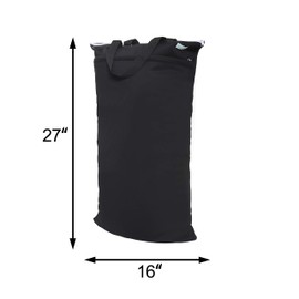 wegreeco Reusable Hanging Wet Dry Cloth Diaper Bag (Black)