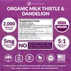 Max Absorption USDA Organic Milk Thistle Potent 5:1 Concentrated Extract