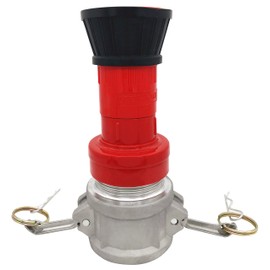 SpringSpray 2" NPSH Aluminum Camlock Fitting Coupling With Heavy-Duty Industrial Fire Hose Nozzle 2 inch Fire Equipment Constant Flow Fog Nozzle