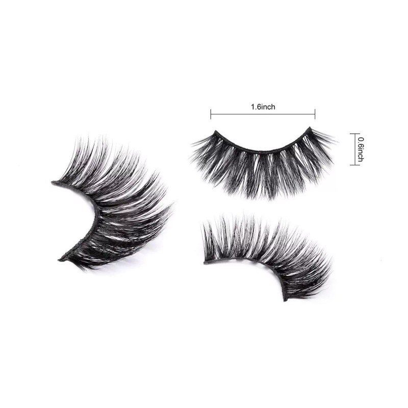 Dysilk 5 Pares De Pestañas Postizas Vista 3d Mullidas Pestañ