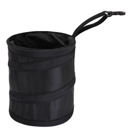 Car Trash Can, Ginsco Small Collapsible Pop-up Car Trash Can, Car Trash Bag Garbage Can with Elastic Band, Hanging Garbage Bin Portable Trash Can, Multipurpose Trash Bin for Car/Home/Office (1 Gallon)