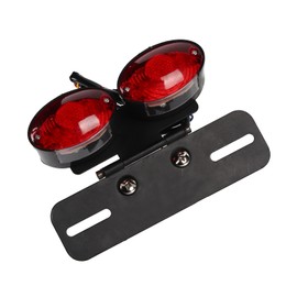 Motorcycle lamp dual Cat Eye Custom License Plate Holder rear Tail Lights