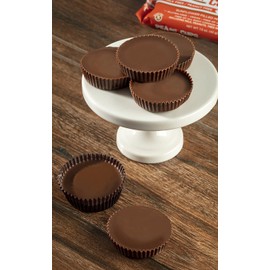 No Whey Foods - Large Chocolate PeaNot Butter Cups (12 Pack) - Peanut Free, Nut Free, Dairy Free, Soy Free, Vegan, Gluten Free