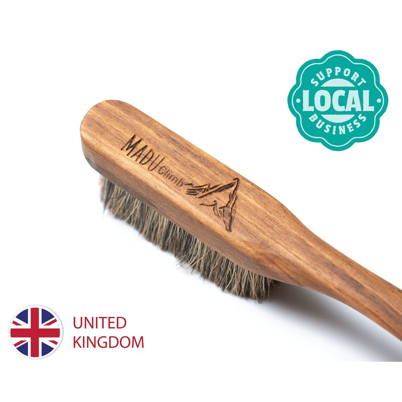Madu Climb - Premium Boars Hair Rosewood Rock Climbing Brush