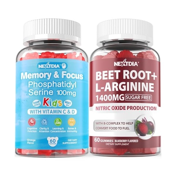 Phosphatidylserine Supplement 100mg + Beet Root Gummies