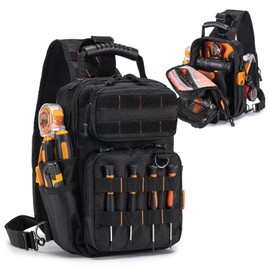 SUCIKORIO Tactical Electrician Tool Pouch Bag Small HVAC Crossbody Tool Bag
