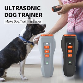 Dog Bark Deterrent Device-Ultrasonic Anti-Barking Devices, Up to 30FT Long Range &Rechargeable Bark Control-Safe for Dogs Training-Indoor & Outdoor,Alternative to Collars and Bark Collars (black)