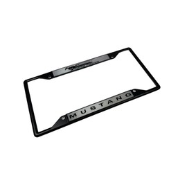 Eurosport Daytona - Compatible with Ford Horse Power Mustang - Daytona Lite Black License Plate Frame