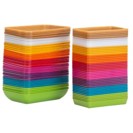 Betzold - Material Bowls 5 Pieces Made of TreeNside Material - Craft Bowls Plastic Bowls Nursery