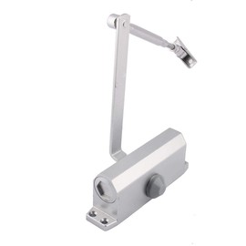 Automatic Door Closer, Heavy Duty Aluminum Commercial Door Closer Auto Door Closing Hinge Two Independent Valves Control Tool for 45-65KG Door