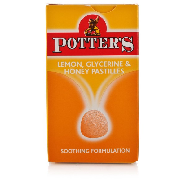 Potters Pastilles Lemon, Glycerine & Honey 45g