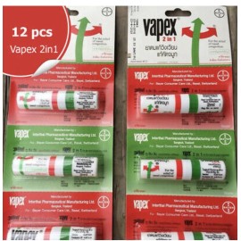 Vapex 6 pieces of Vapex Nasal Inhaler Menthol Relief Congestion Dizziness Cold