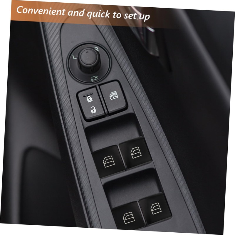 ULTECHNOVO 4pcs Window Control Switch Button Covers for R Durable
