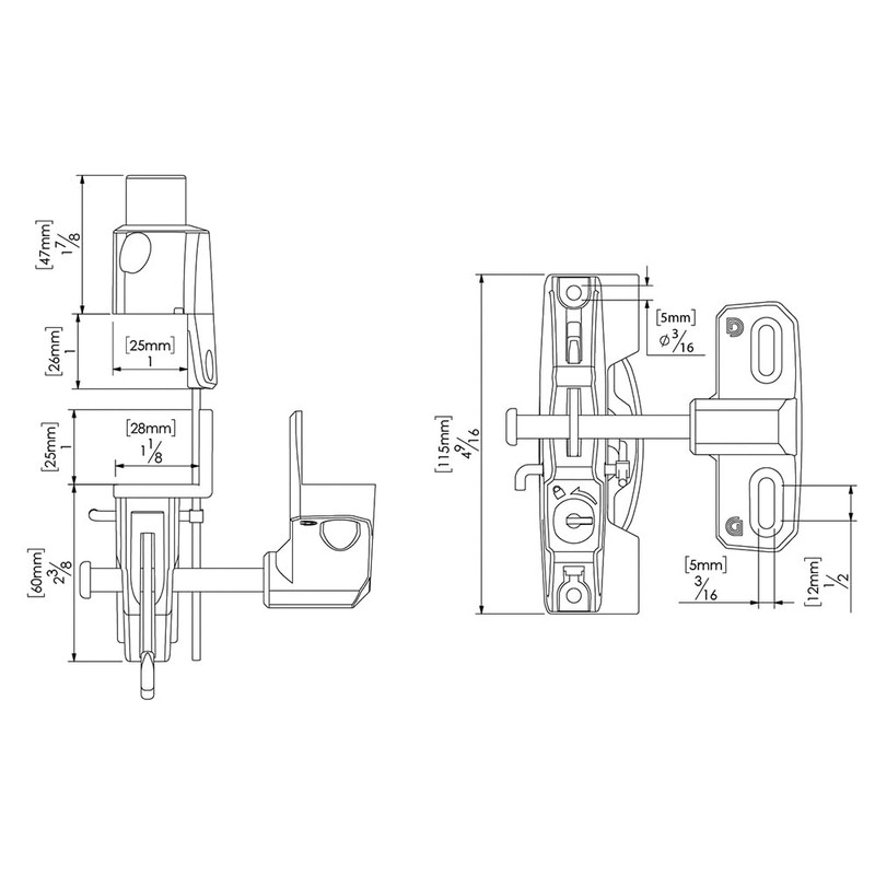 D&D Technologies LL3ALW LokkLatch, Locking Gate Gravity Latch, Key Lockable