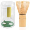 KIRZAX Matcha Whisk, Bamboo Whisk with 100 Bristles for Creamy