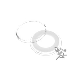 (10) Air-tite 18mm White Ring Coin Holder Capsules for Seated Barber Mercury Roosevelt Dimes