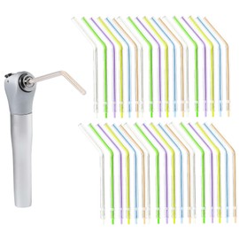 ANNWAH 1000PCS Dental Disposable Air Water Spray Syringe Nozzles Colorful Spray Tips/Tubes Dental Office Use