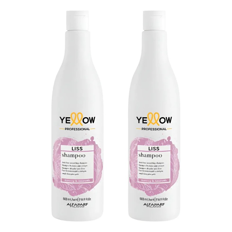 Kit Liss Yellow Shampoo Control Frizz 2 Pz 500 Ml