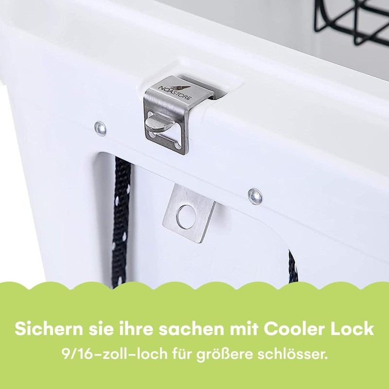 Noa Store Cooler Lock Bracket for Yeti/RTIC - 316L Stainless
