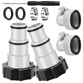 Pack of 9 Pool Hose Adapter, Adapter A for Intex Pool, Replacement Hose Adapter for Pumps, Connection for Diameter 32 and 38 mm Pool Hose, Pool Connection Accessories (Pack of 9)