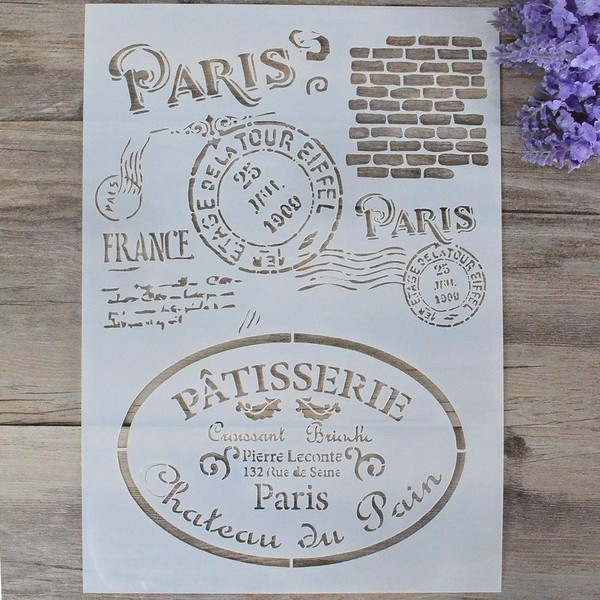 DIY Decorative Stencil Template for Painting on Walls Furniture Crafts