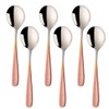 7-Inch Soup Spoons, Baikai 18/10 Stainless Steel Finished Bouillon Spoon,