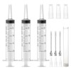 Pack of 3 Syringes, 20 ml, Large Plastic Syringe, 20
