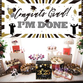 Operitacx Graduation Card Box 2025, Foldable Cardboard Graduation Card Case for Party Decorations, 8.66 x 8.66 x 8.66Inches