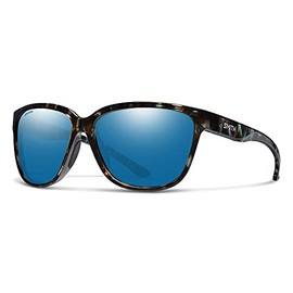 SMITH Monterey Sunglasses – Performance Sports Sunglasses with Wrap around Fit for Cycling, Running, Baseball, Golf – for Men & Women – Sky Tortoise + ChromaPop Glass Polarized Blue Mirror