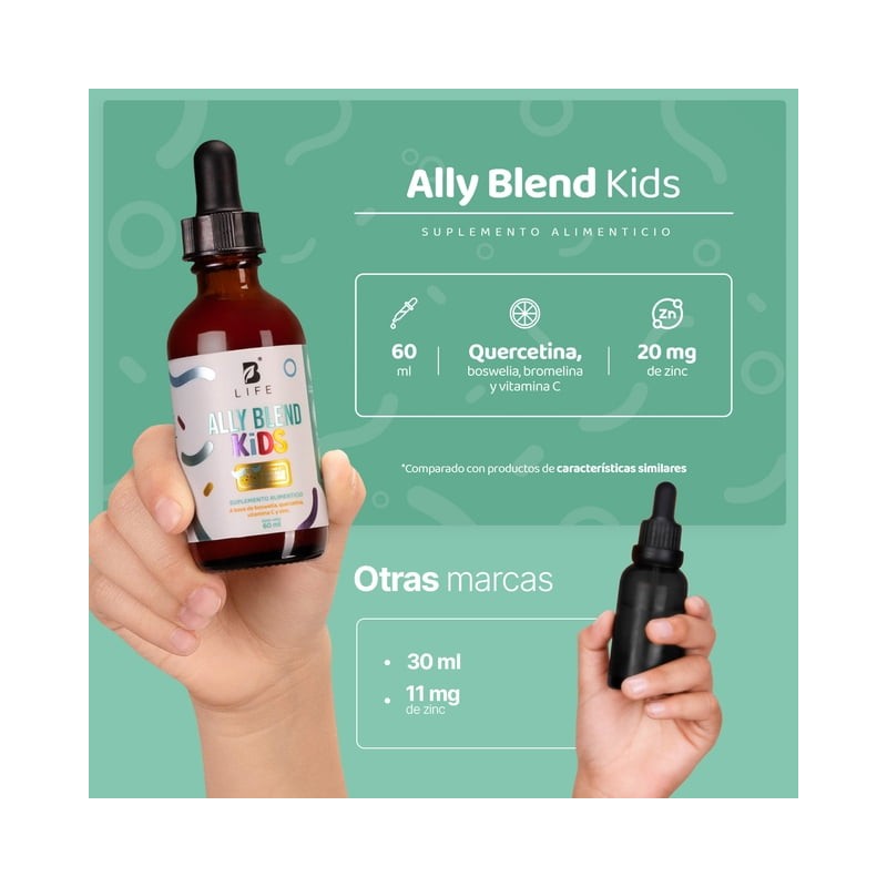 Gotas De Boswelia y Quercetina Para Niños Adicionado Con Vitamina