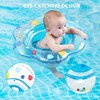 Baby Swimming Float, Inflatable Baby Swimming Ring with Safety Seat,