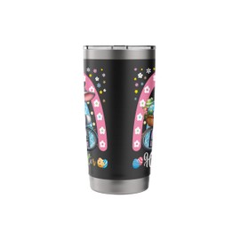 Happy Easter Bunny Riding Bicycle Boys Girls Kids Stainless Steel Insulated Tumbler