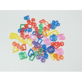 Crazy Links Small Bird Toy Parts Mixed Shapes Sizes & Colors 50 Pieces