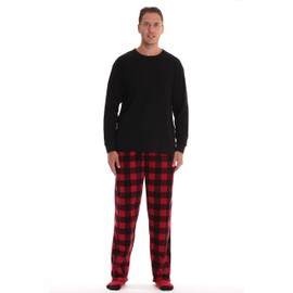 #followme Men’s Pajama Pants Set with Matching Novelty Socks with Sayings, Buffalo Plaid With Socks - the Game is on, XX-Large