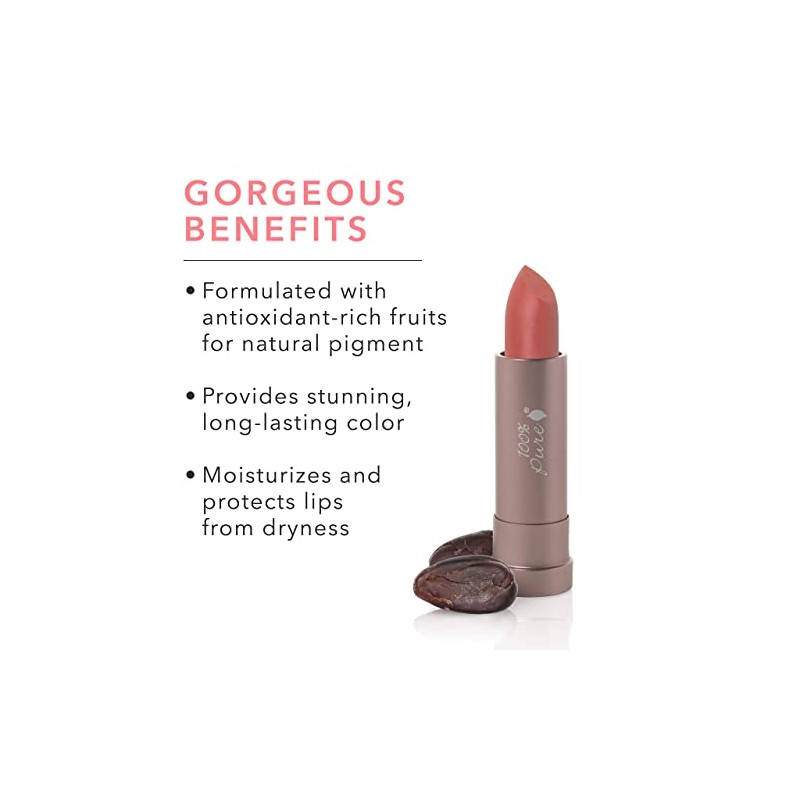 100 Pure Cocoa Butter Matte Lipstick, Mirage, 0.15 Ounce