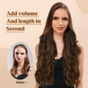 RPAEOY Hair Extensions, Long Wavy 20 Inch (51 cm), Invisible