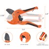 PROWIN PVC Pipe Cutter, PVC Cutter 1-5/8", Ratcheting PVC Cutter