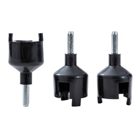 KATSU Tools 3PCs Electric Fence Drill Chuck for Insulators Screw-in Ring Insulator Wood Post, Use with Electric Drill Driver for Quick and Easy Install Fencing Ring Insulators Screw