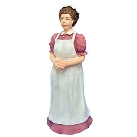 Melody Jane Dolls House People Victorian Cook Maid in Pink Resin Servant Figure