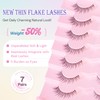 EVENTILL Natural Lashes Cat Eye Short Eyelashes Wispy 12MM False