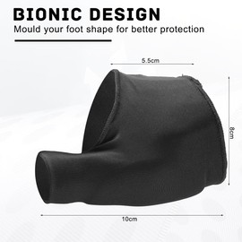 YSYONM Bunion Corrector for Women and Men Bunion Splint Big Toe Straightener for Hallux Valgus Non-Slip Toe Separator (Black, 1 Pair)