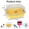 Small Hamster Cage Clear Plastic Hamster Cage Portable Hamster Carrier