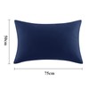 Aisbo Dark Midnight Blue Pillow Cases 2 Pack - Dark