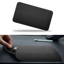 Hirificing Car Dashboard Anti-Slip Mat, Car Dashboard Accessories Multifunctional Non-Slip Rubber Pad, 10.6"×5.9" Adhesive Sticky Dashboard Gripping Mat for Cell Phones, Sunglasses(Leather Texture)