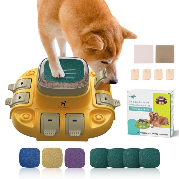 Interactive Dog Toys, ClariVory Slow Feeder Dog Bowls, Dog Nail