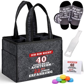 Alishomtll Birthday Gift Bottle Bag for Men, gray, Handbag holder