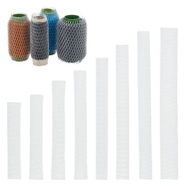 WEBEEDY 160 Pcs Thread Net Spool Saver Thread Spool Net Embroidery Machine Thread Net Spool Sleeve 8 Sizes Bobbin Protector for Small and Large Cones Cosmetic Brush Glassware Packaging