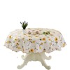 XUNQUCOM 150CM Round Hotel Tablecloth Pure Color Restaurant Tablecloth Polyester